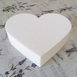 Srdce polystyrenové korpus/maketa I šířka 20 cm I výška 18 cm I barva bílá – Hledejceny.cz
