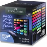 Faber Castell Textliner 1546 set 24 ks ve stojánku – Zboží Mobilmania