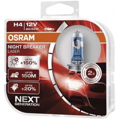 Emos OSRAM žárovka H4 12V, 60/55W Night Breaker Laser 64193NL - sada 2 kusů 3132260613 – Zboží Mobilmania