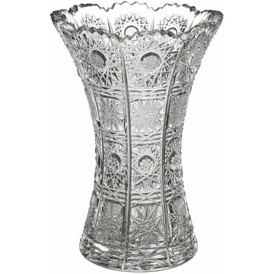PB CRYSTAL Broušená skleněná váza Bohemia Crystal - X 80029/105mm. Bohatý brus Klasik. – Zboží Dáma