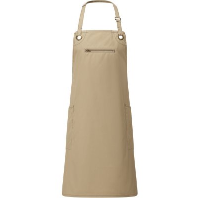 Premier Zástěra Barley PR 121 s laclem a bočními kapsami COT390121za499-khaki/brown Khaki/hnědá – Hledejceny.cz