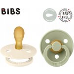 Bibs Colour symetrické dudlíky přírodní kaučuk Ivory/Sage – Zboží Dáma