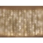 Emos D3EW01 LED vánoční nano řetěz záclona 1,7x2 m venkovní i vnitřní teplá bílá programy – Hledejceny.cz