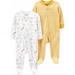 CARTER'S Overal na zip Sleep&Plays Yellow Farm neutrál LBB 2ks – Zboží Mobilmania