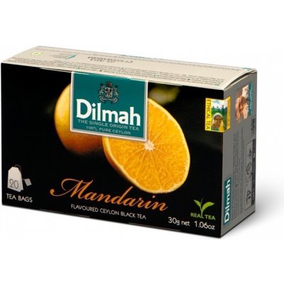 Dilmah Černý čaj Mandarinka 20 x 1,5 g