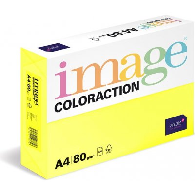 Papír barevný A4 80 g Coloraction CY39 Canary středně žlutá 500 ks