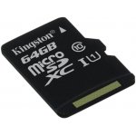 Kingston microSDXC 64 GB UHS-I U1 SDC10G2/64GB – Hledejceny.cz