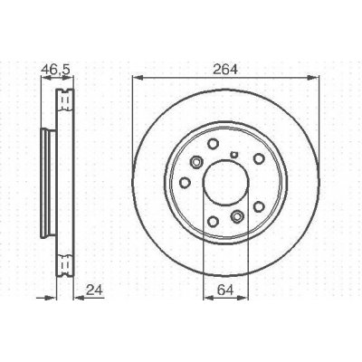 Brzdový kotouč BOSCH 0 986 478 523