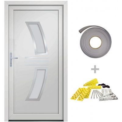 Vidaxl vchodové dveře vidaXL bílé 98x208 cm PVC