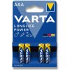 Baterie primární Varta Longlife Power AAA 4 ks 0230/4003000