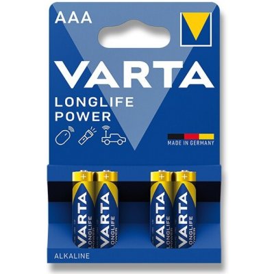 Varta Longlife Power AAA 4 ks 0230/4003000 – Zboží Mobilmania