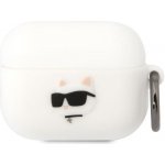 Karl Lagerfeld AirPods Pro cover Silicone Choupette Head 3D KLAPRUNCHH – Zboží Mobilmania