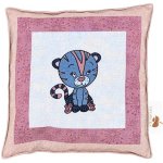 Ovopecka dětský nahřívací polštářek s třešňovými peckami Kočička růžová 15×15 cm – Sleviste.cz