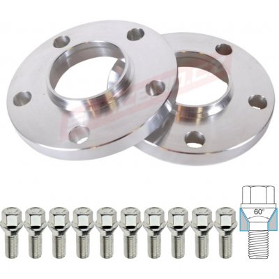 Spacero Sada podložek 15mm 5×112 57,1 + šrouby Dosedací plocha šroubů: Kuželová 60° | Zboží Auto