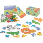 KIK v plechové krabičce Safari Zvířata 25 dílků – Zboží Dáma