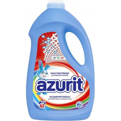 Azurit Prací gel na barevné prádlo 62 praní, 2480 ml