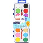 Easy Kids vodové barvy se štětcem 12 barev S48510 – Zboží Dáma