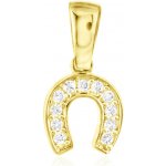 Gemmax Zlatý přívěsek podkova pro štěstí GLPYB 25691 – Hledejceny.cz