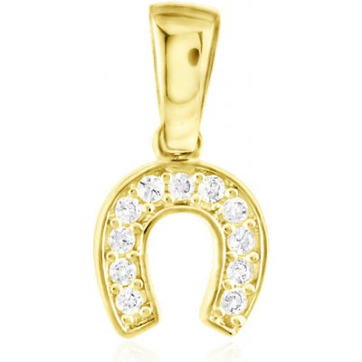 Gemmax Zlatý přívěsek podkova pro štěstí GLPYB 25691 – Hledejceny.cz