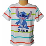Eplusm chlapecké tričko LILO&STITCH krátký rukáv bílé s proužky bílá – Zboží Dáma