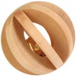 Trixie dřevěný míček s rolničkou hračka pro morče králíka 6 cm – Zboží Mobilmania