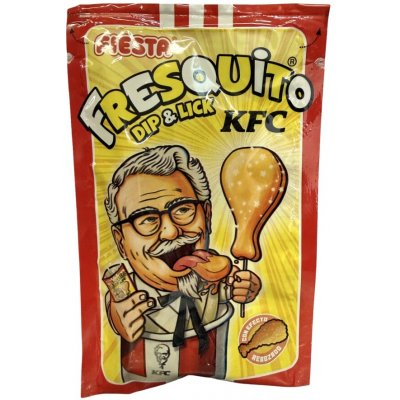Fiesta Fresquito KFC lízátko s práškem ve tvaru kuřecího stehýnka s colovou příchutí 17 g – Zboží Dáma