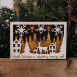 Wood Style 3D Vánoční přání Varianta: Přáníčko + Veselé Vánoce a šťastný nový rok – Hledejceny.cz