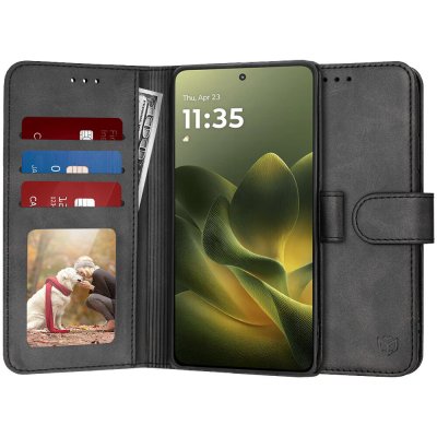 Techsuit Diary Book knížkové Motorola Edge 70 černé – Zboží Živě