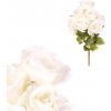 Květina Růže v pugetu, bílá barva KN7056 WT