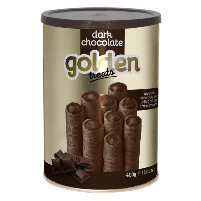 Golden Break Trubičky plněné krémem s hořkou čokoládou 400 g – Zbozi.Blesk.cz