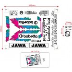 MOTOMAX s.r.o Sada samolepek Babetta 210 Lux – retro barevná edice černá | Zboží Auto