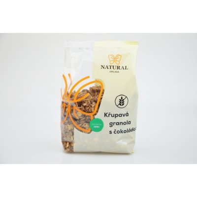 Natural Jihlava Křupavá granola s čokoládou bez lepku 300 g – Zboží Dáma