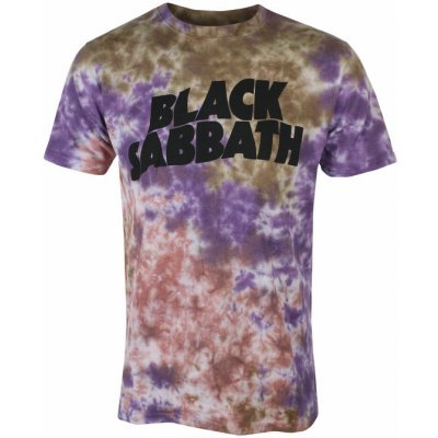 Rock off tričko metal Black Sabbath Wavy Logo černá