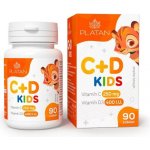 Platan Vitamín C + Vitamín D Kids 90 cucacích tablet – Hledejceny.cz