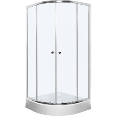 EBS Linea Sprchový kout 80 čtvrtkruh, chrom transparent LINEAR80CRT – Zboží Dáma