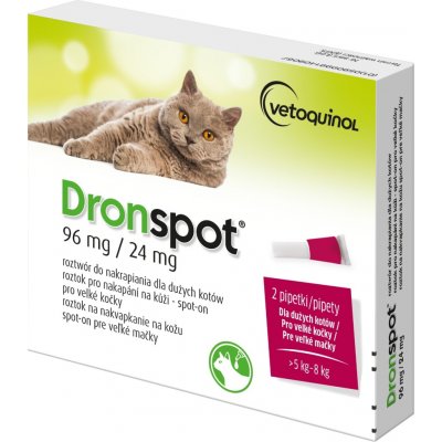 Dronspot Spot-on Cat 96 / 24 mg 2 x 1,12 ml – Zboží Mobilmania
