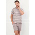Italian Fashion Bert pánské pyžamo krátké béžovo bílé – Hledejceny.cz