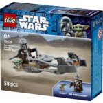 LEGO® Star Wars™ 75436 Mandalorian a Grogu a spídrová motorka – Zboží Živě