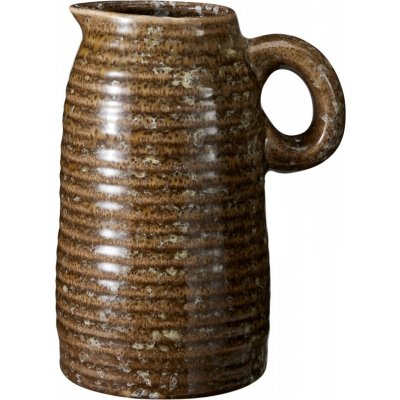 Keramická váza s jedním uchem – hnědá 12 × 9 × 16 cm – Hledejceny.cz