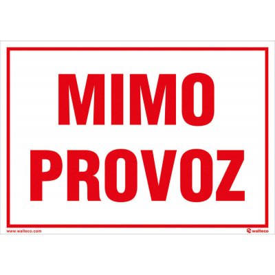 Walteco Mimo provoz, 210x148mm, formát A5, plastová tabulka 2 mm , 20071 – Sleviste.cz