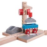 Bigjigs vláčkodráha Jeřáb se štěrkem – Zboží Dáma