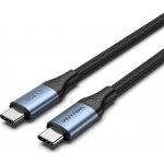 Vention TAVHF Cotton Braided USB-C 4.0 5A, 1m, šedý – Zboží Živě