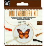 Grafix Vyšívání křížkovým stehem mini sada Motýl – Zboží Dáma