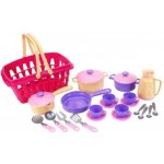 Mikrotrading Kuchyňský set s košíkem s 25 ks nádobí v síťce – Zboží Dáma