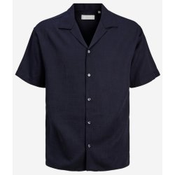 Jack & Jones Aaron pánská košile s krátkým rukávem tmavě modrá