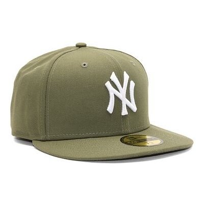 New Era 59FIFTY MLB NOS League Essential New York Yankees Olive / White – Zboží Mobilmania