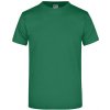 Pánské Tričko James+Nicholson základní triko bez bočních švů zelená tmavá JN002