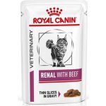 Royal Canin Veterinary Diet Cat Renal with Beef Feline 85 g – Sleviste.cz