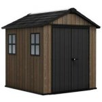 Keter Apex 7,5 x 7 Walnut, s podlahou, 612043 – Zboží Dáma