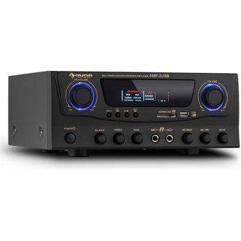 Auna Amp 2 HiFi karaoke zesilovač 100 W max. USB SD MP3 AV1 Amp 2 USB